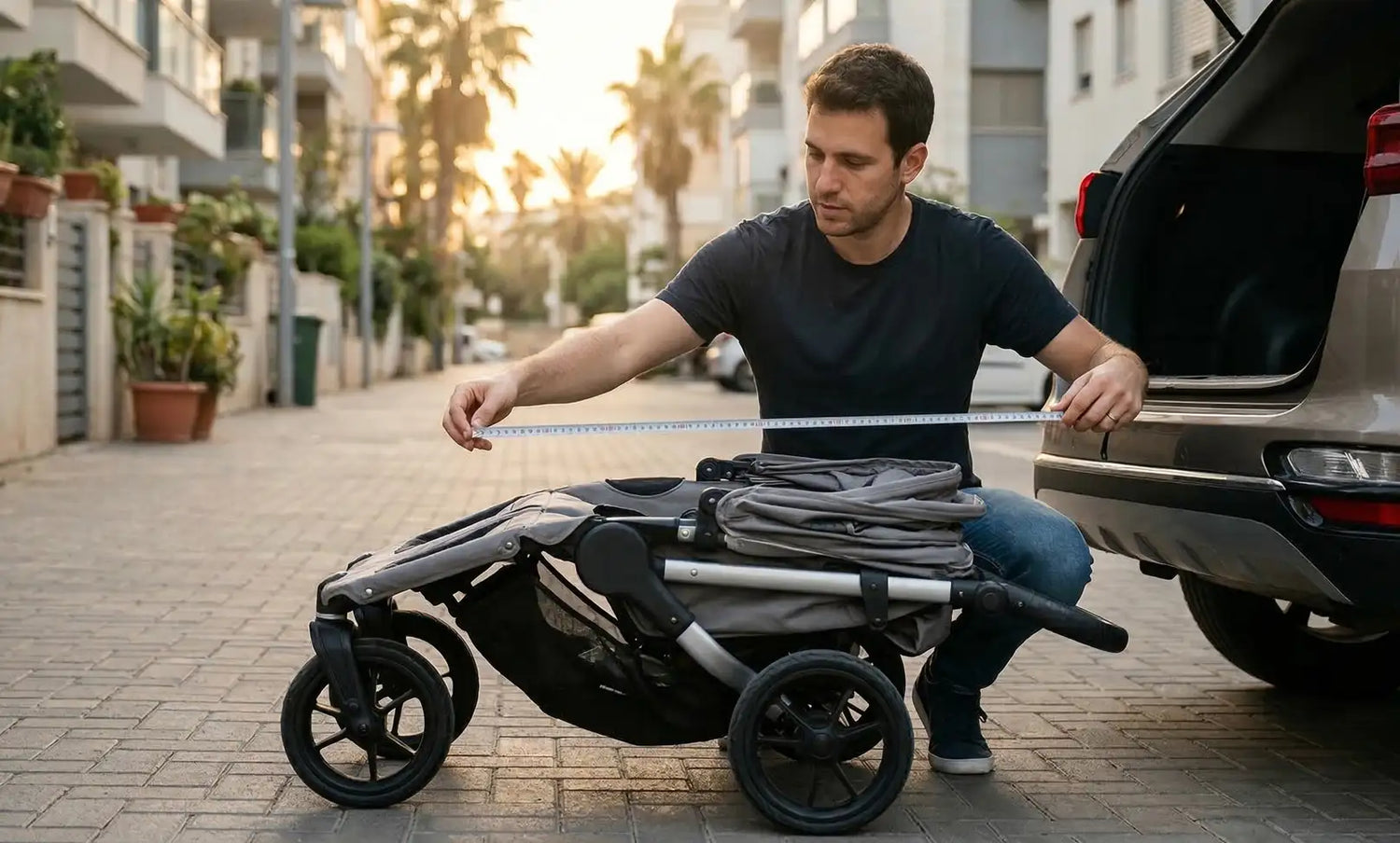 המדריך למדידת עגלת תאומים: תא מטען, מעליות ומעברים במרחב הציבורי