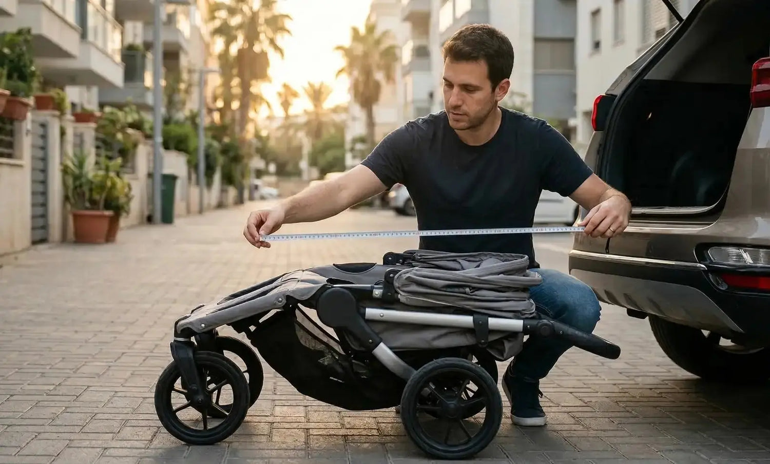 המדריך למדידת עגלת תאומים: תא מטען, מעליות ומעברים במרחב הציבורי