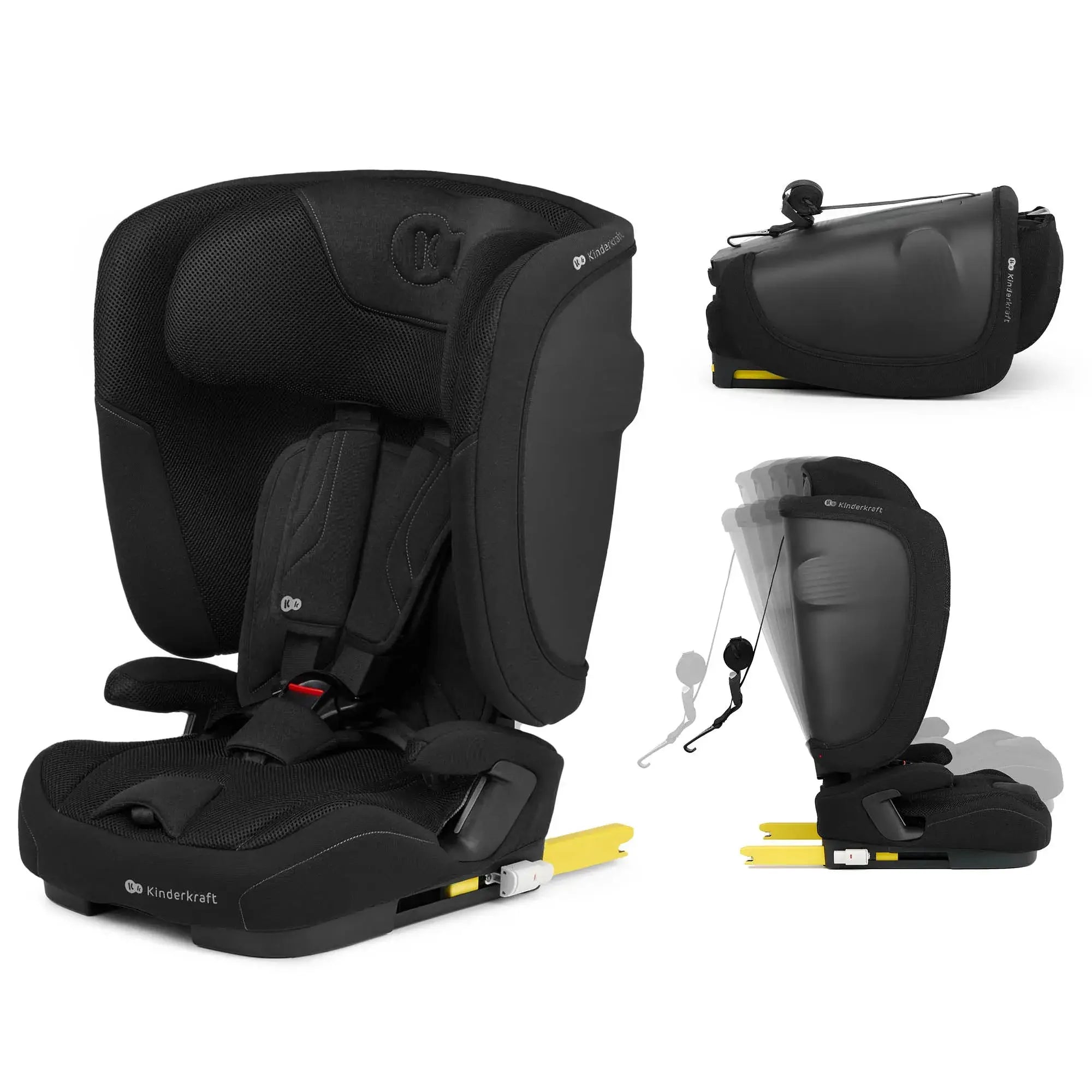 בוסטר רצועות Kinderkraft FIX2GO - גב מתקפל