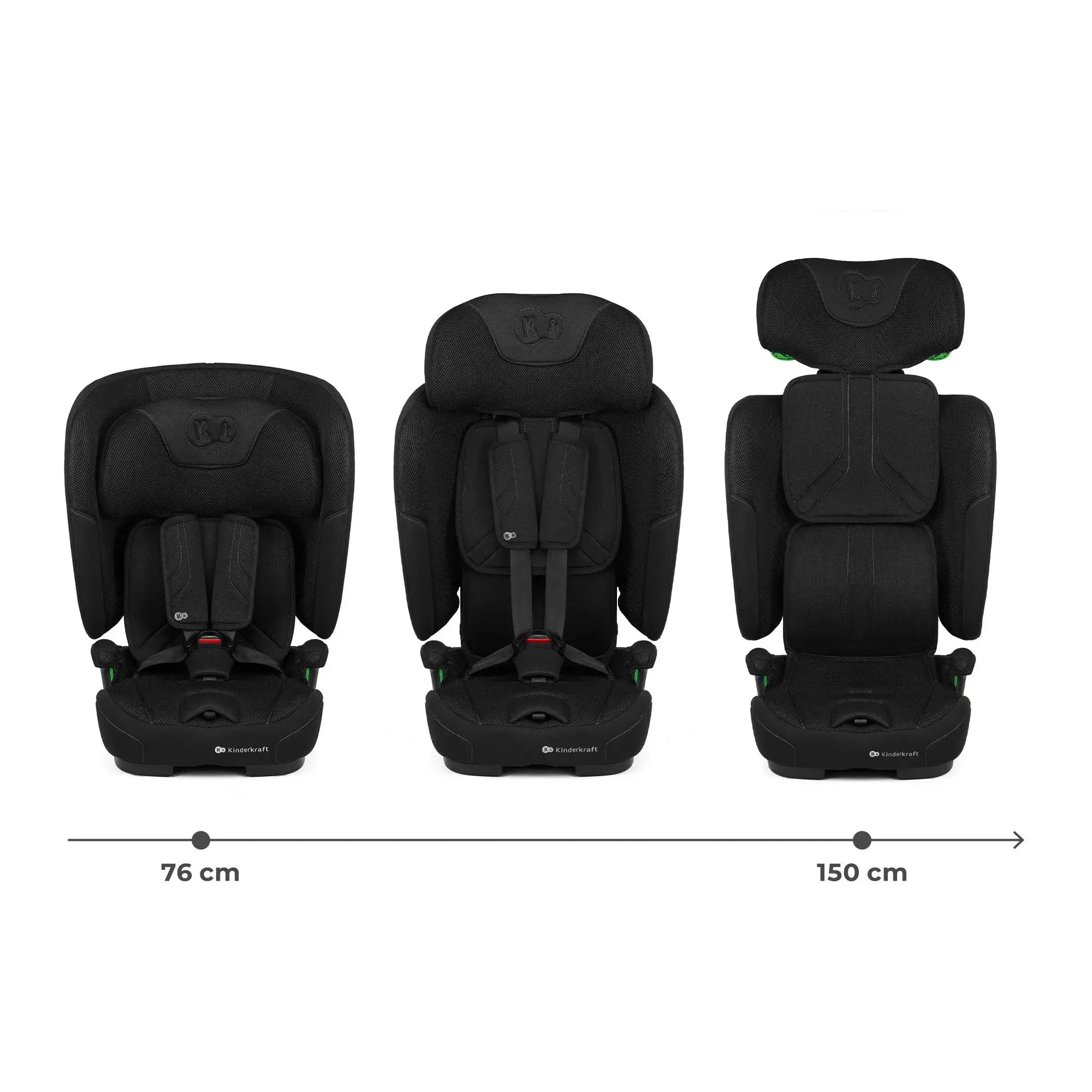 בוסטר רצועות Kinderkraft FIX2GO - גב מתקפל