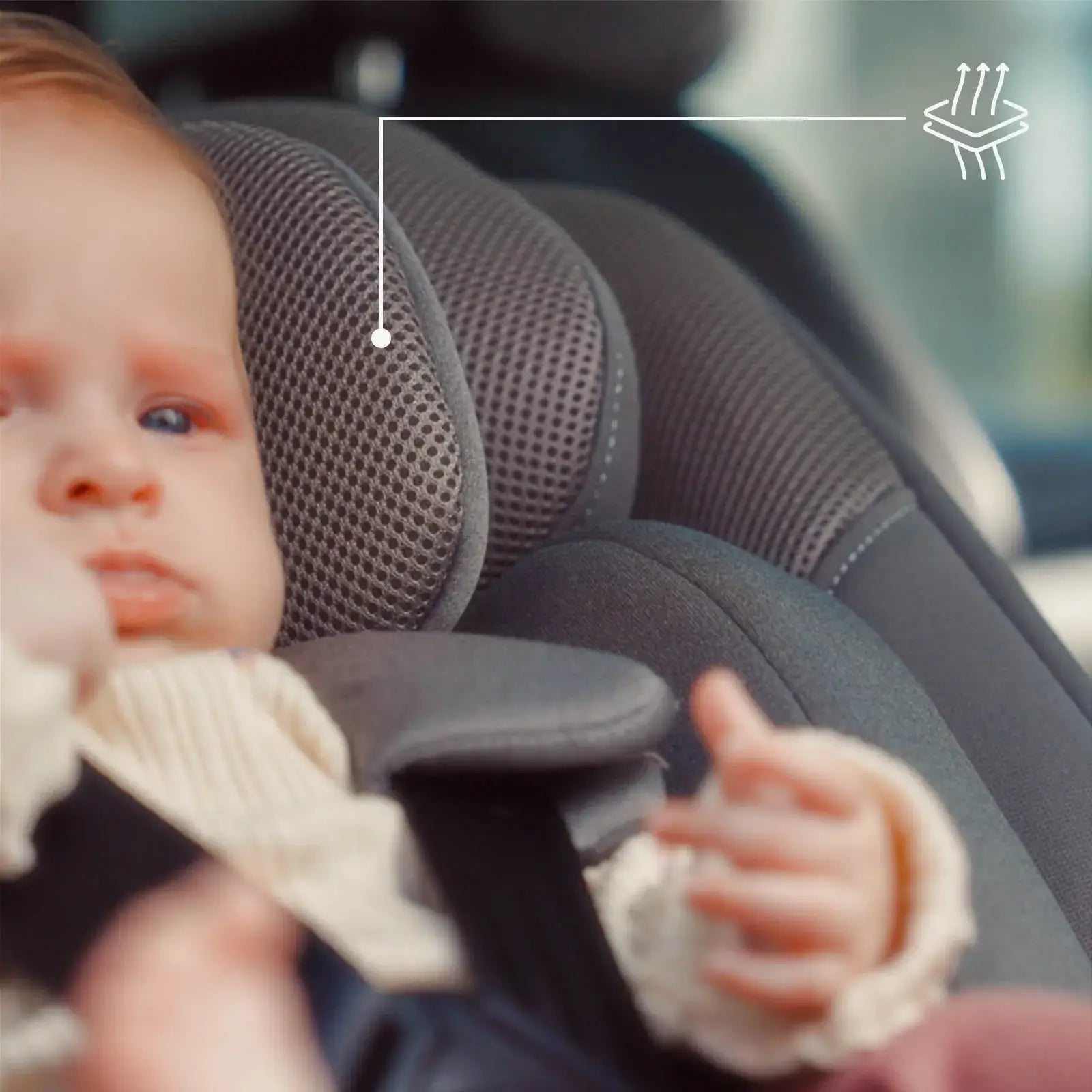 כיסא בטיחות Kinderkraft 360 I-GUARD - מסתובב 360°