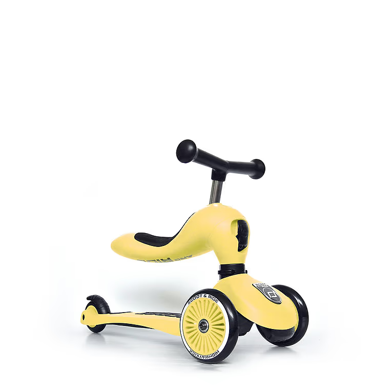קורקינט Highwaykick 1 -קורקינט רב שלבי 2 ב 1 צהוב Scoot & Ride