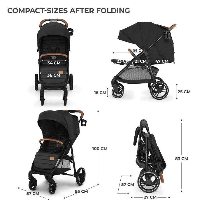 טיולון Kinderkraft Grande Plus - שחור