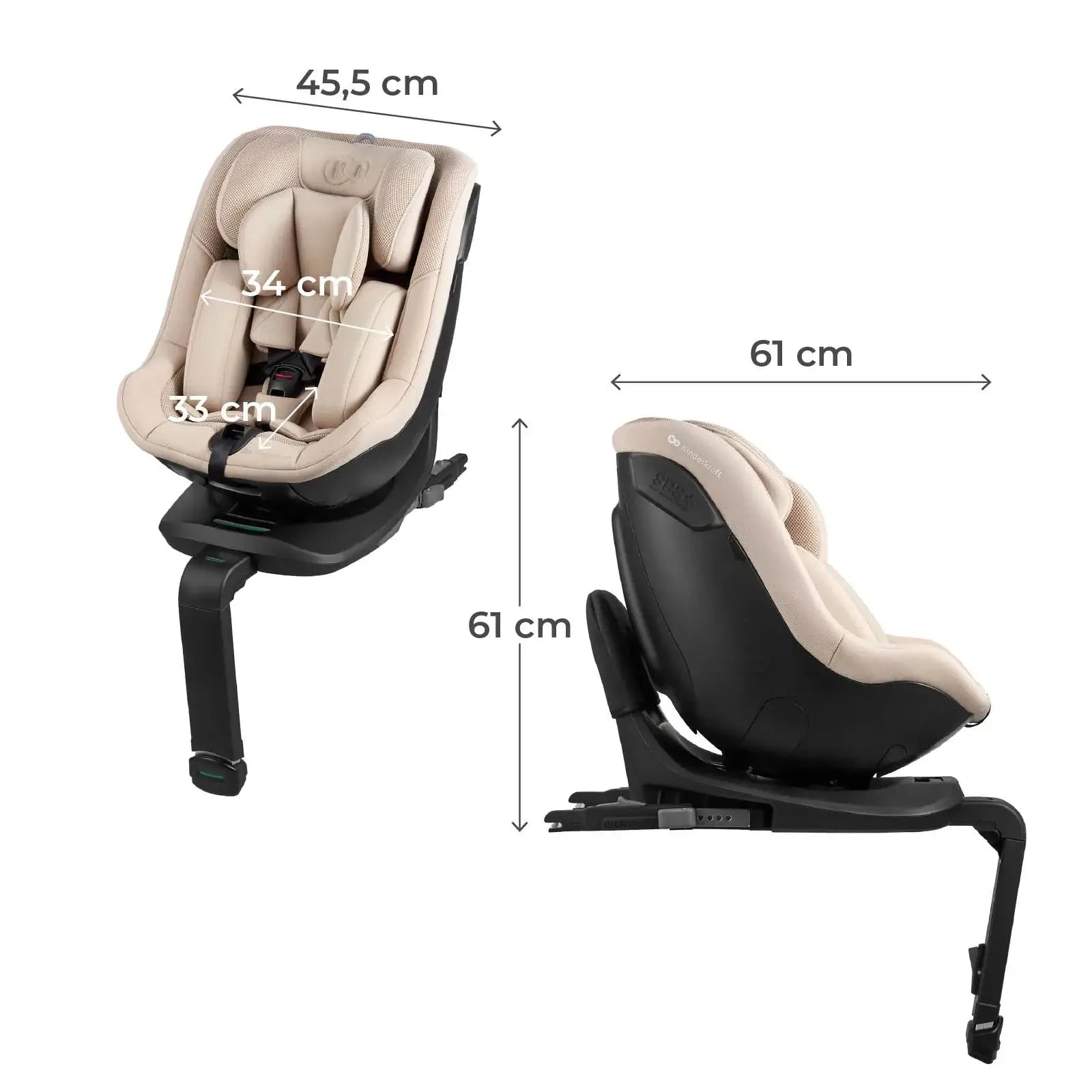 כיסא בטיחות Kinderkraft 360 I-GUARD - מסתובב 360°