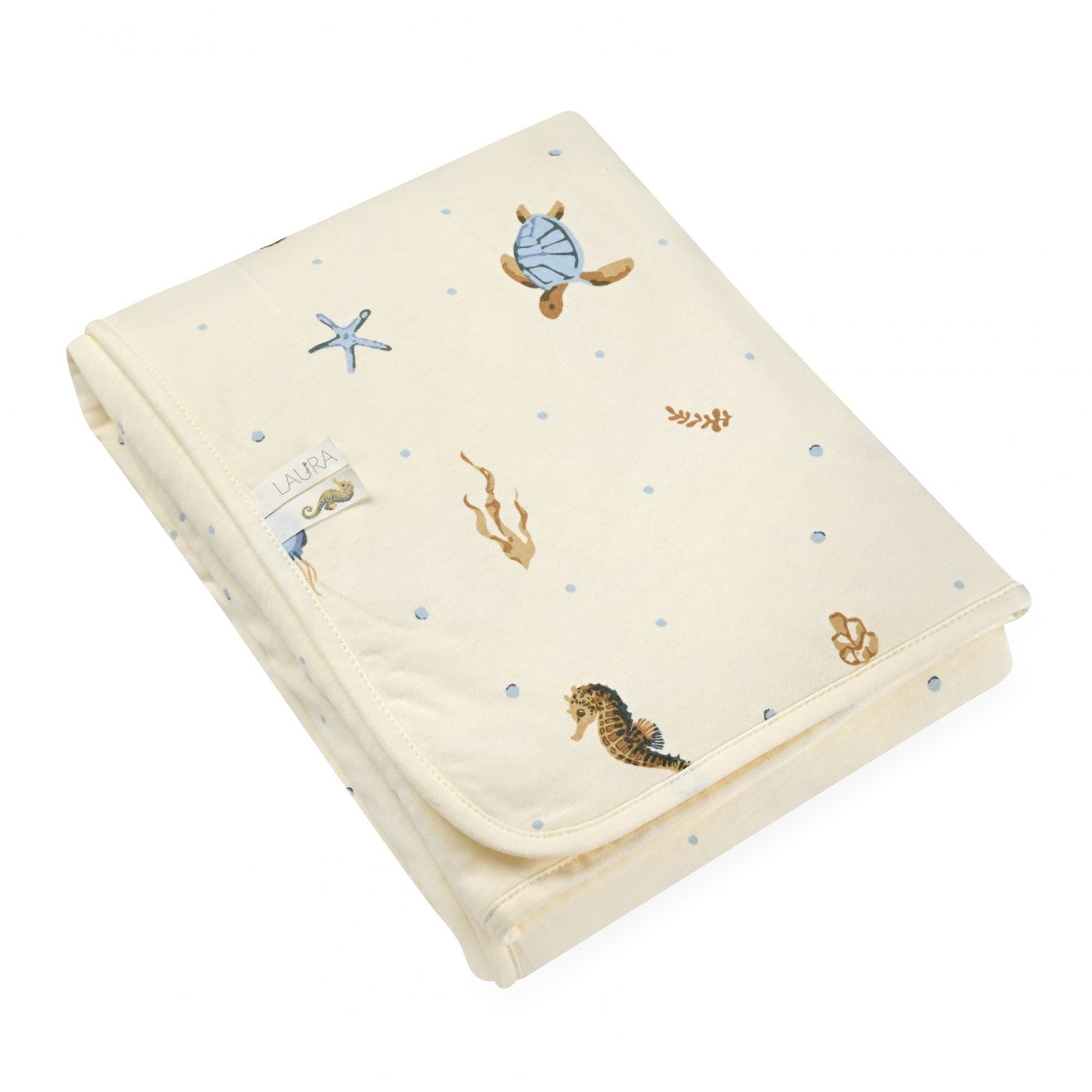 שמיכת טריקו עם מילוי 75X100 Sea Life Laura
