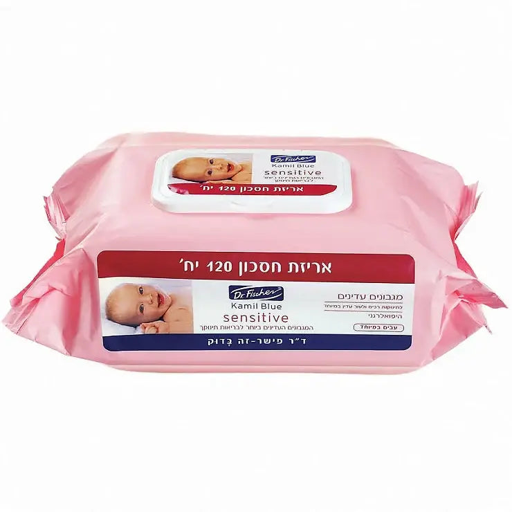 סנסיטיב מגבונים עדינים 120 יחידות