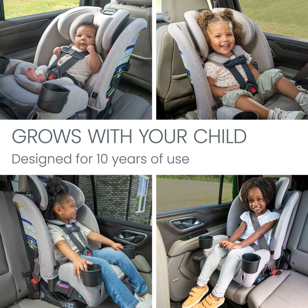 מושב בטיחות משולב בוסטר One4Life Slim ClickTight (בז') Britax