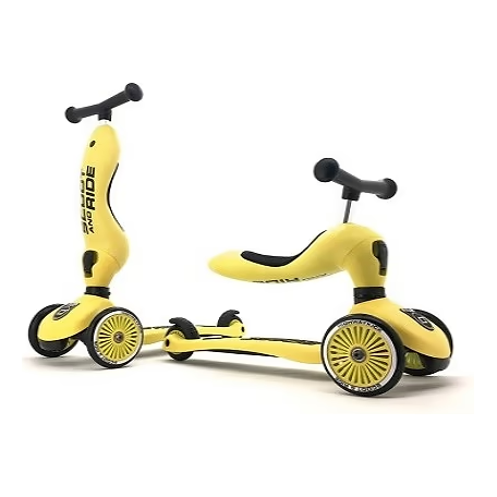 קורקינט Highwaykick 1 -קורקינט רב שלבי 2 ב 1 צהוב Scoot & Ride