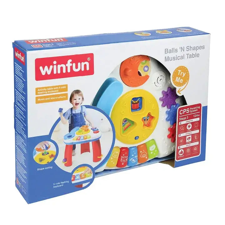 שולחן פעילות כדורים +השחלת צורות