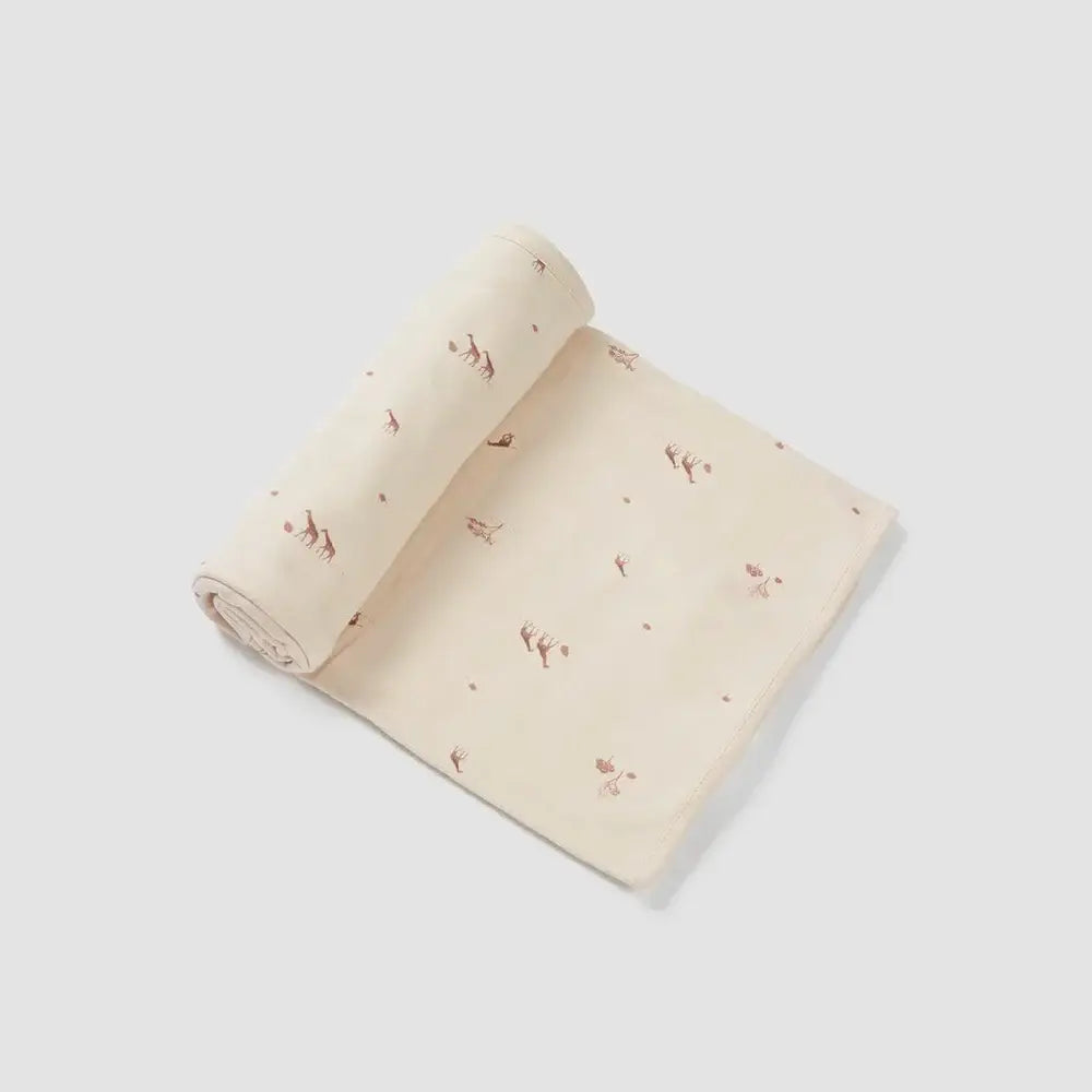 שמיכה מבד טריקו giraffe ו 80X80