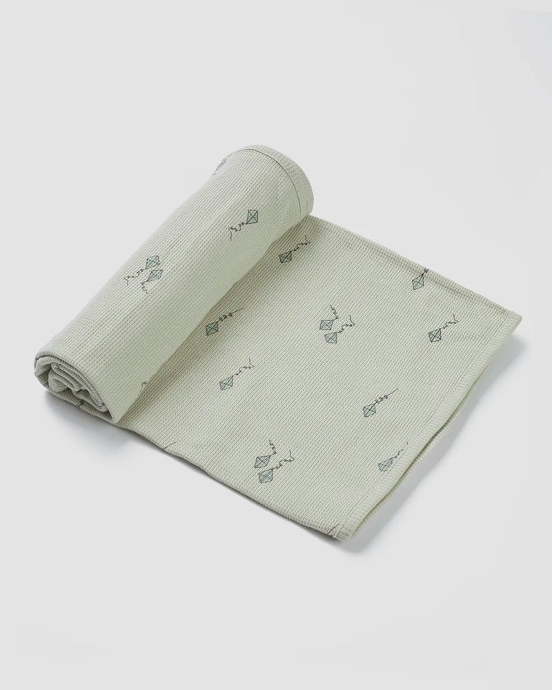 שמיכה מבד פיקה kite מנטה - 100X140