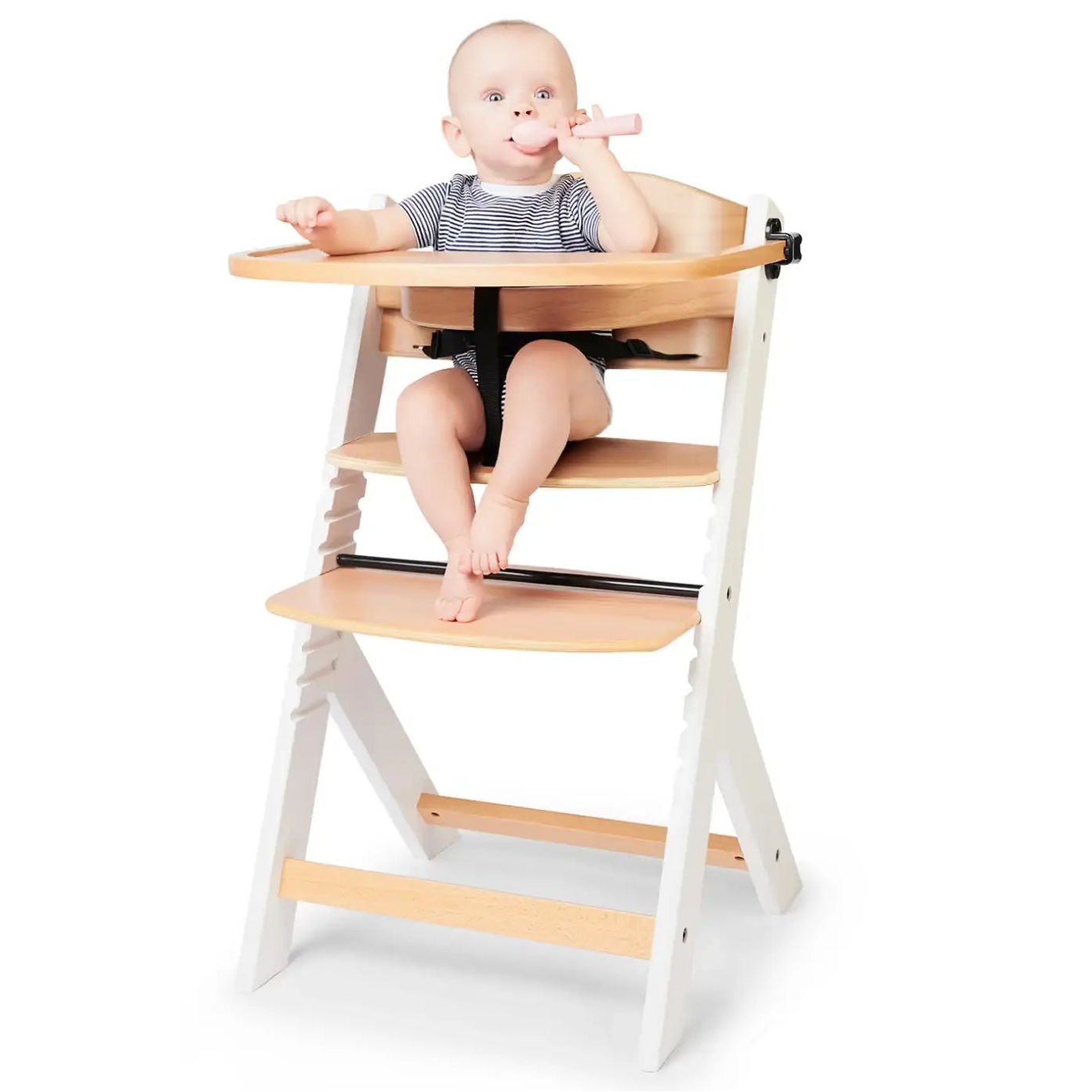כסא אוכל מתכוונן מעץ Kinderkraft Enock