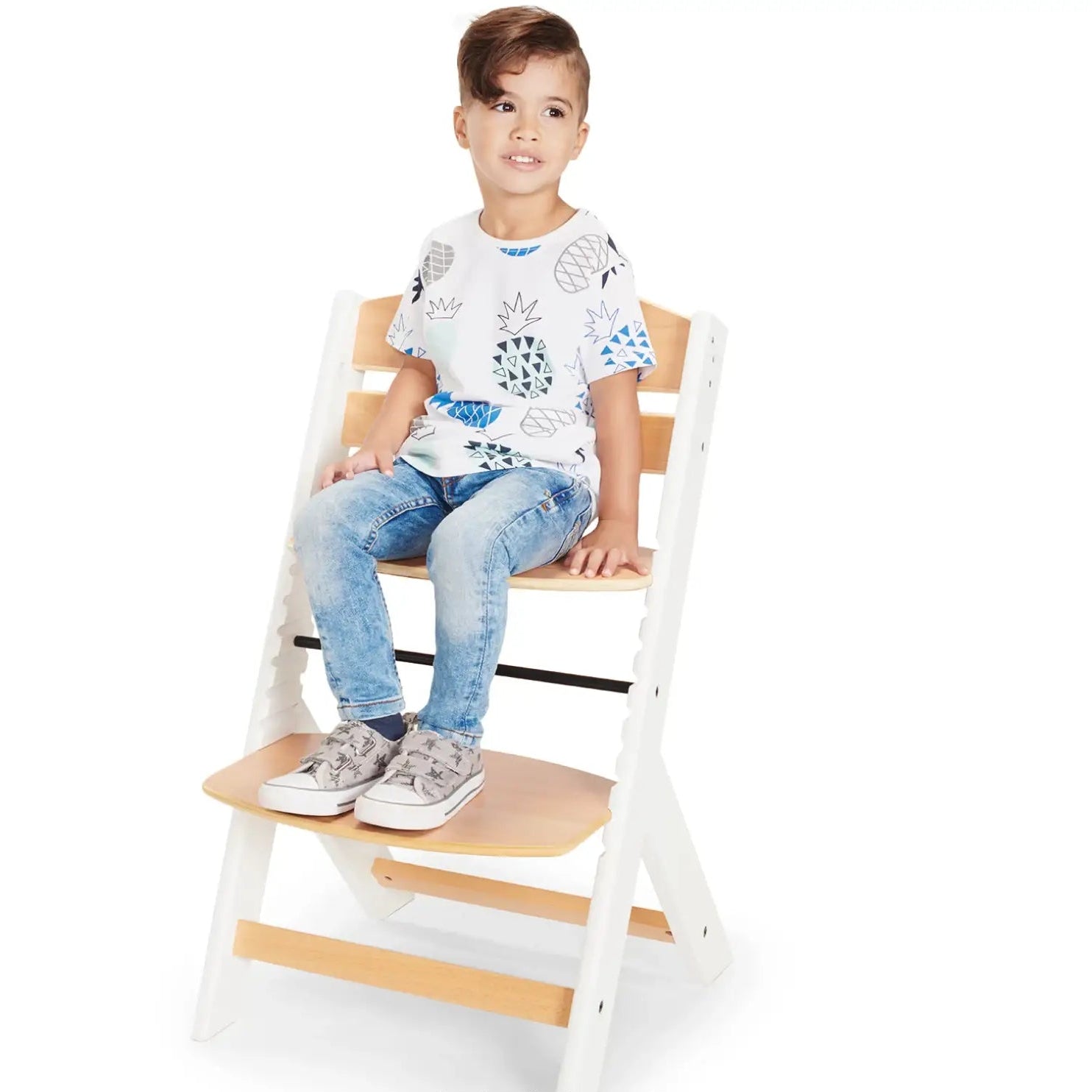 כסא אוכל מתכוונן מעץ Kinderkraft Enock