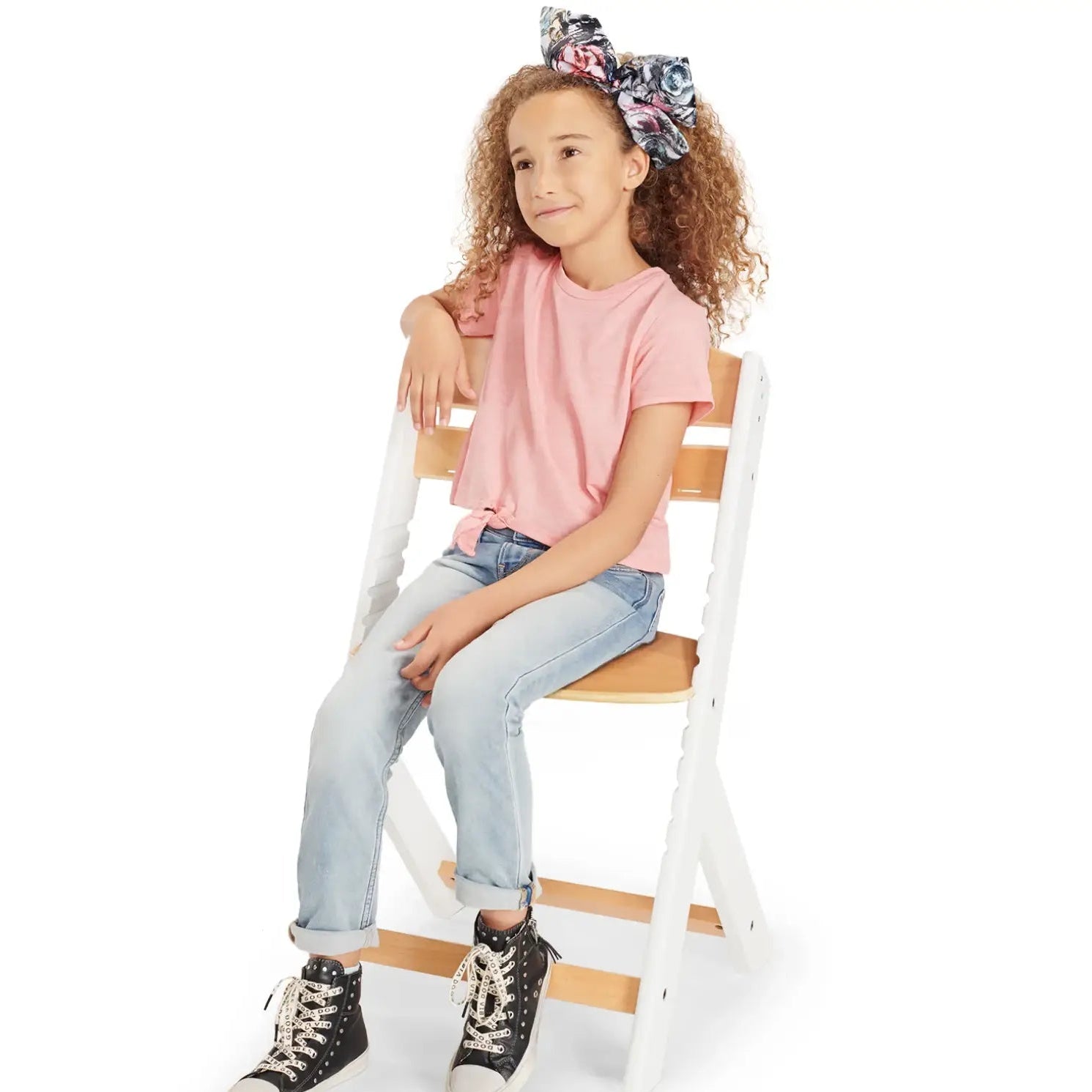 כסא אוכל מתכוונן מעץ Kinderkraft Enock