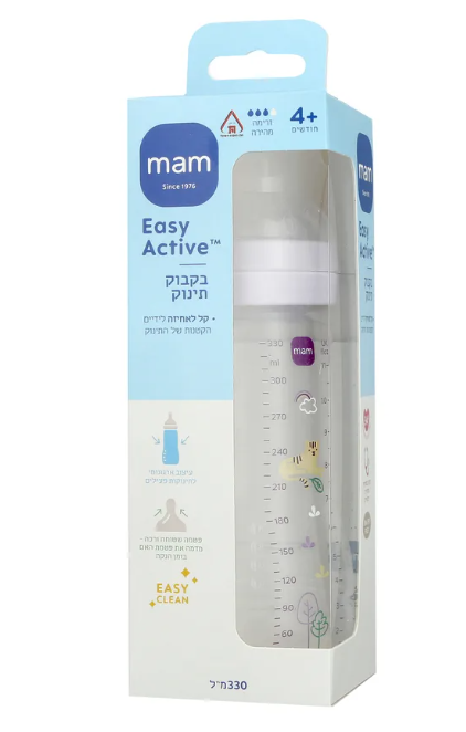 בקבוק מאמ עם פטמה 330 מ׳׳ל נמר Mam