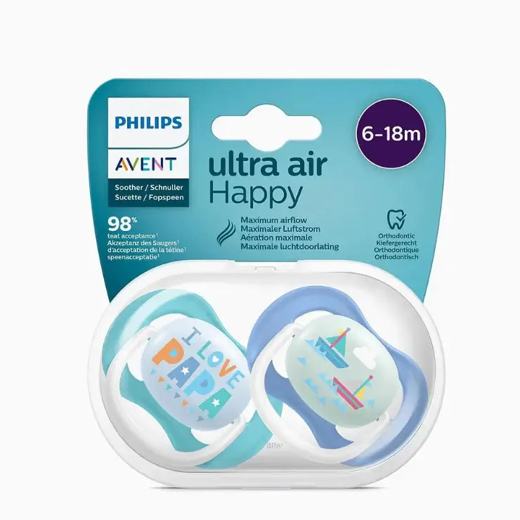 מוצצים 18- 6 חודשים HAPPY ULTRA AIR BOY