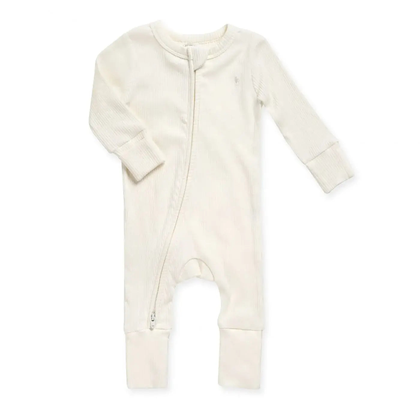 אוברול ארוך עם ריצ'רץ' Organic לתינוק Off-white