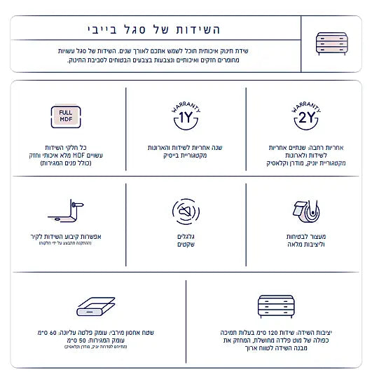 שידה דרור CLASSIC