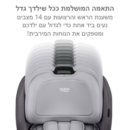 כיסא בטיחות POPLAR GLACIER GRAPHITE ClickTight