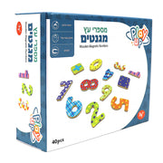 מספרים עץ מגנטים  palphot