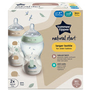 2 בקבוקי האכלה 340 מ״ל Tommee Tippee Natural Start – חיות