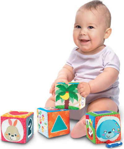 קוביות משחק מבד לתינוק