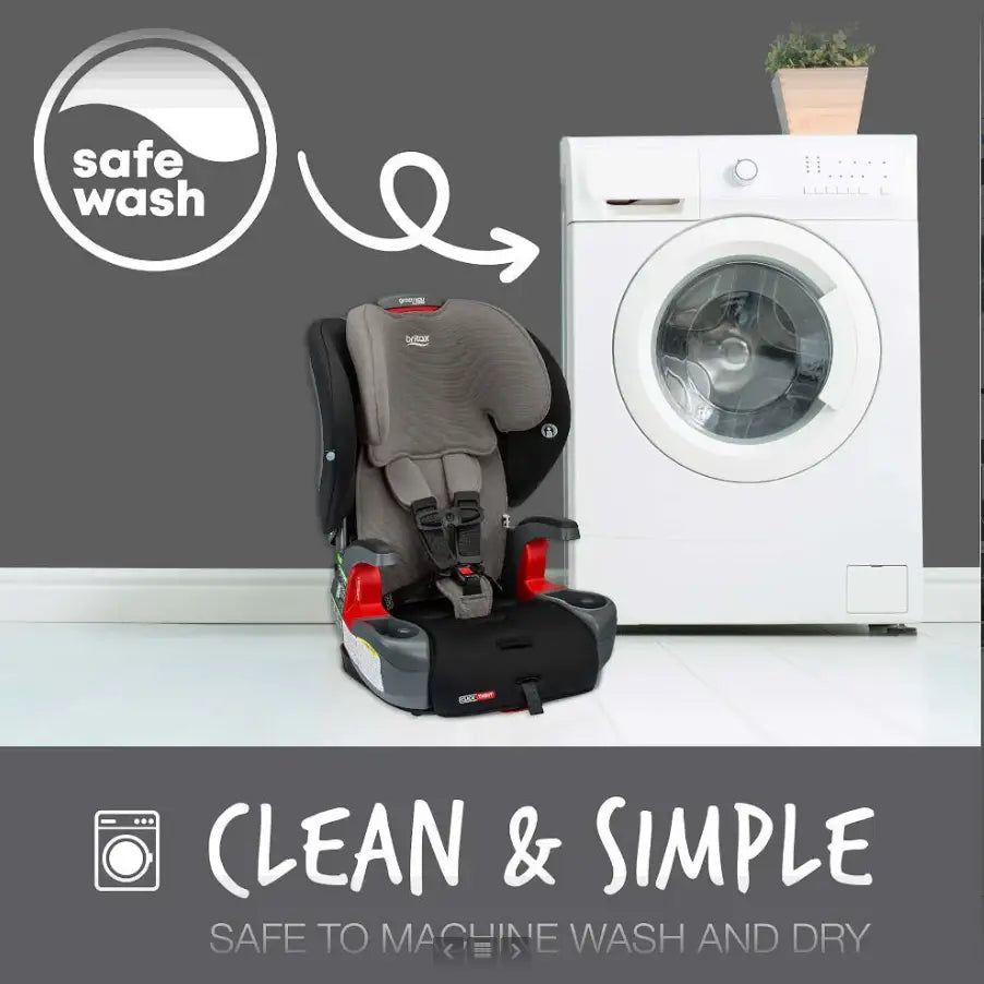 כיסא בטיחות ובוסטר קליקטייט GrowWithYou - שחור