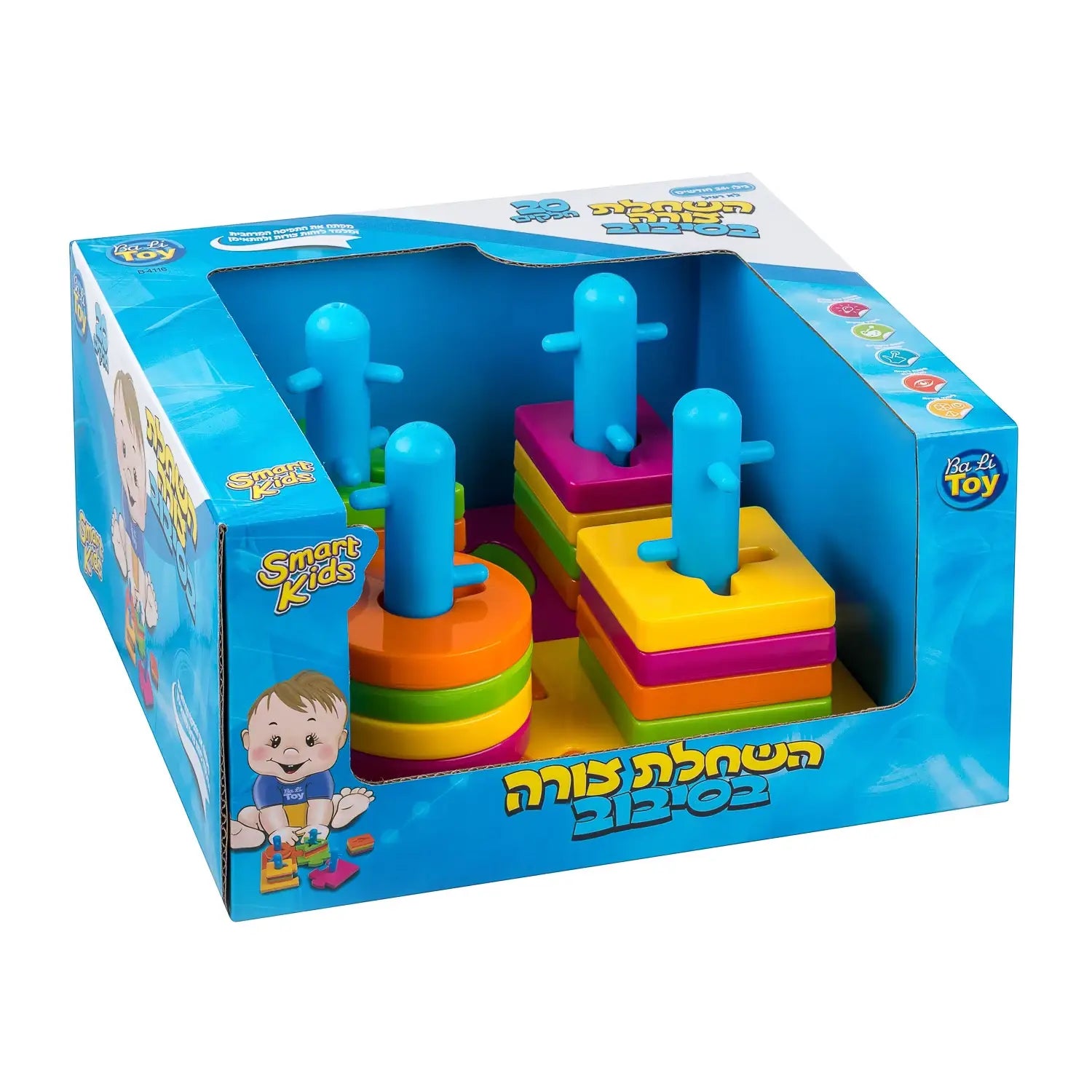 השחלת צורות בסיבוב SMART KIDS