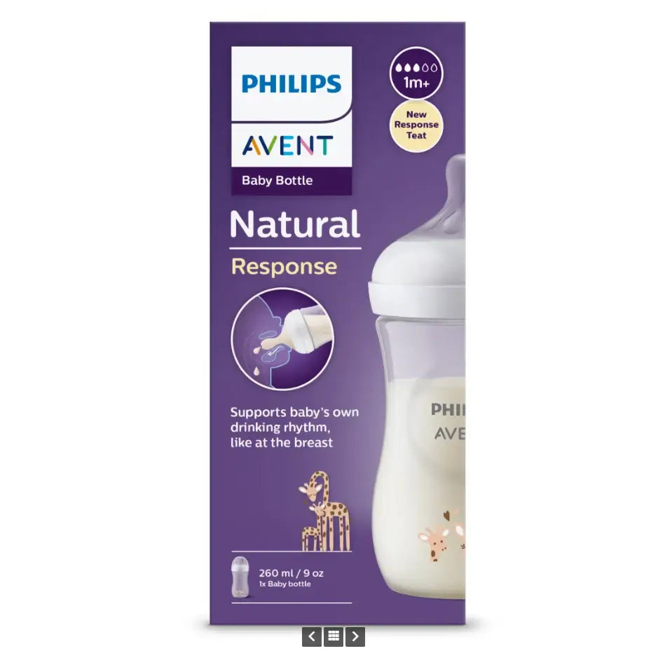 AVENT Natural Resp בקבוק אוונט 260 מ"ל Giraffe