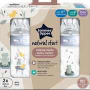 2 בקבוקי האכלה 260 מ''ל Tommee Tippee Natural Start - חיות