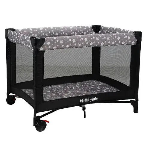 לול קמפינג Quick Fold שחור כוכבים Babysafe