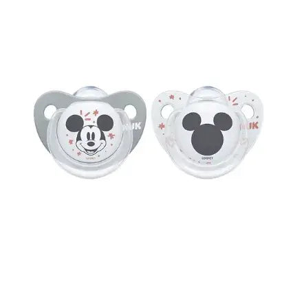זוג מוצצים מיקי מאוס 0-6 M שחור NUK