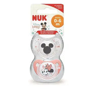 זוג מוצצים 6-18 חודשים NUK Minnie Mouse - צבע אדום