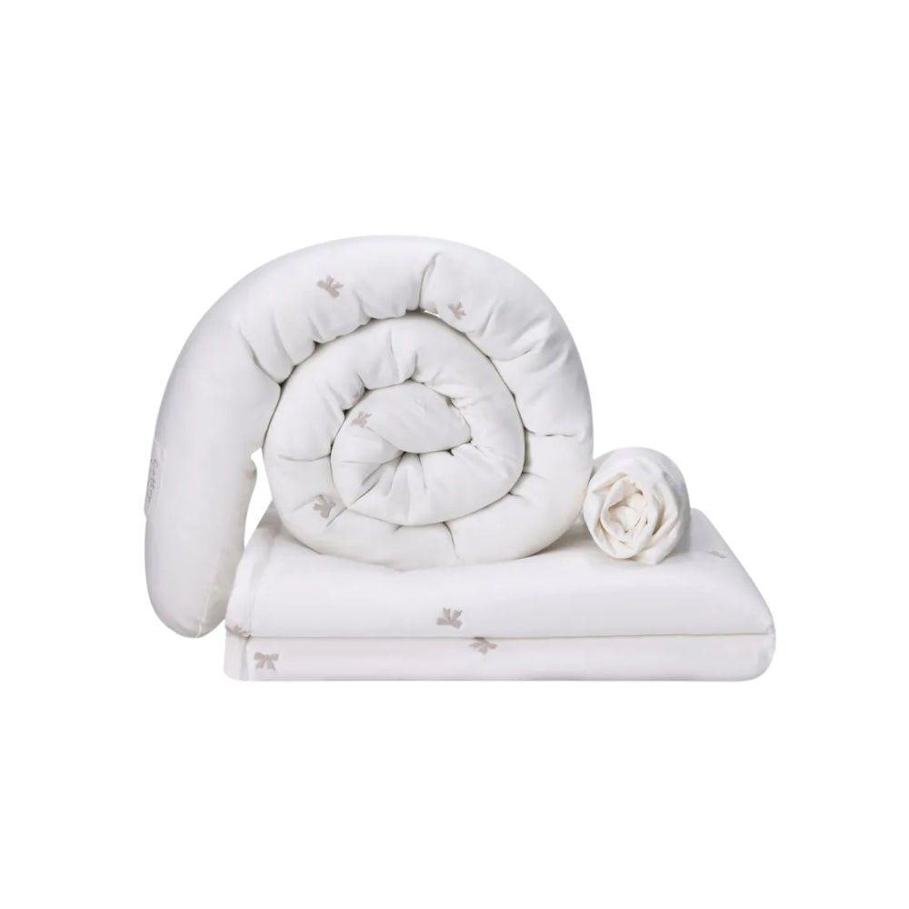 סט מצעים לעריסה Cotton cloud בצבע שמנת מיננה