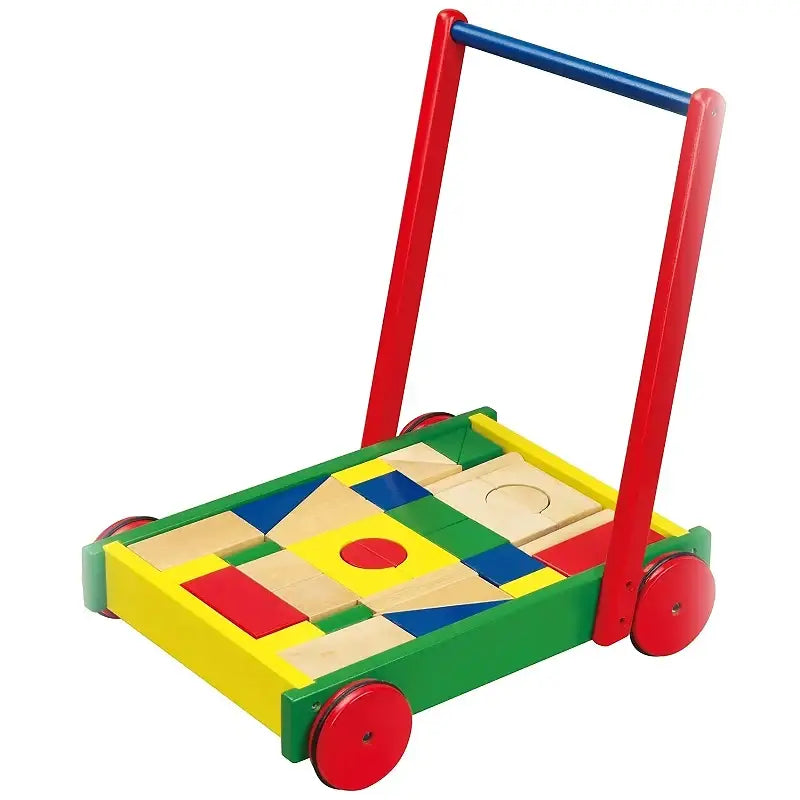 עגלת קוביות עץ 36 יחידות VIGA
