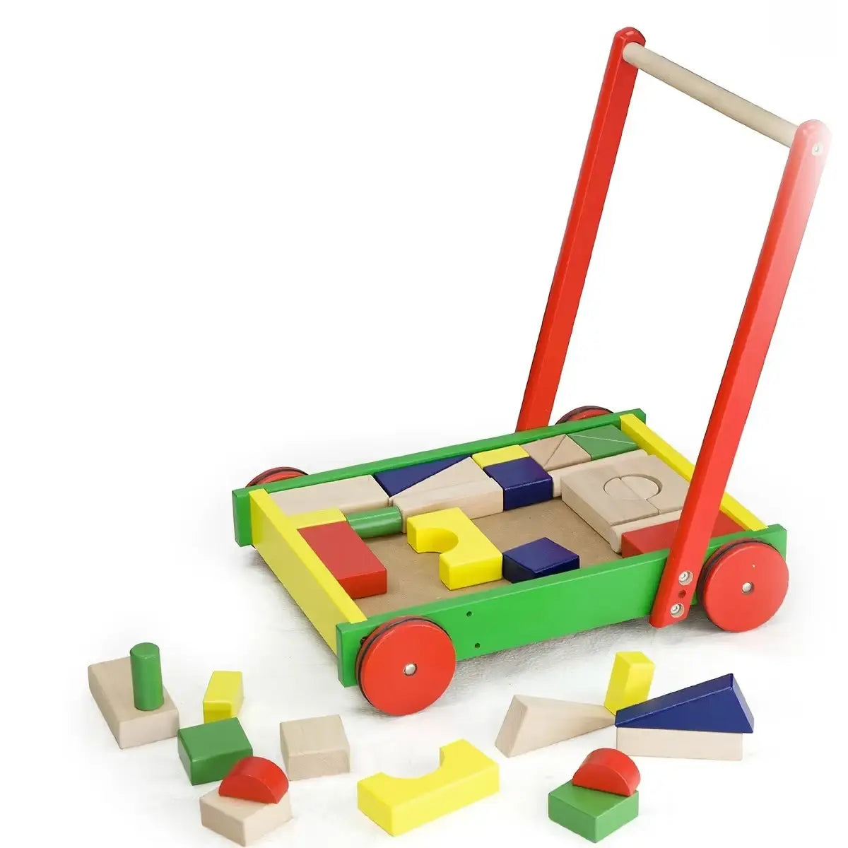 עגלת קוביות עץ 36 יחידות VIGA