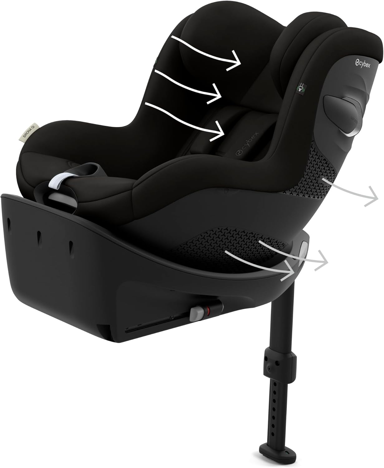 כסא בטיחות SIRONA G-I SIZE עם בסיס אינטגרלי