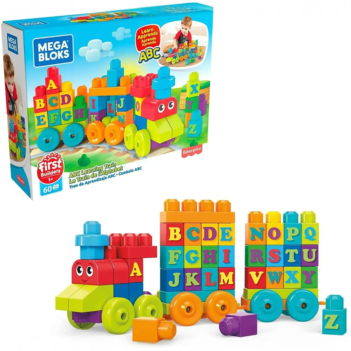רכבת למידת Mega Bloks ABC
