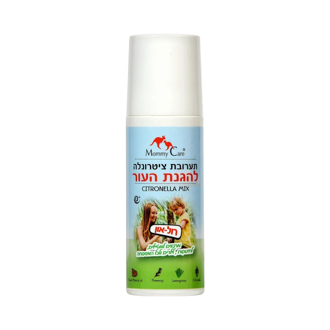 רול און תערובת ציטרונלה להגנת והרגעת העור Mommy Care - 70 מ''ל