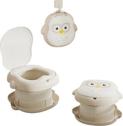 סיר גמילה מתקפל ונייד לנשיאה דגם ינשוף - BABY Queenix