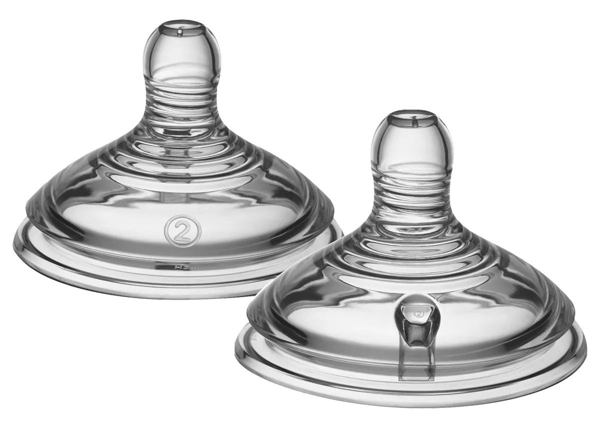 זוג פטמות זרימה בינונית Tommee Tippee Closer To Nature - שלב 2
