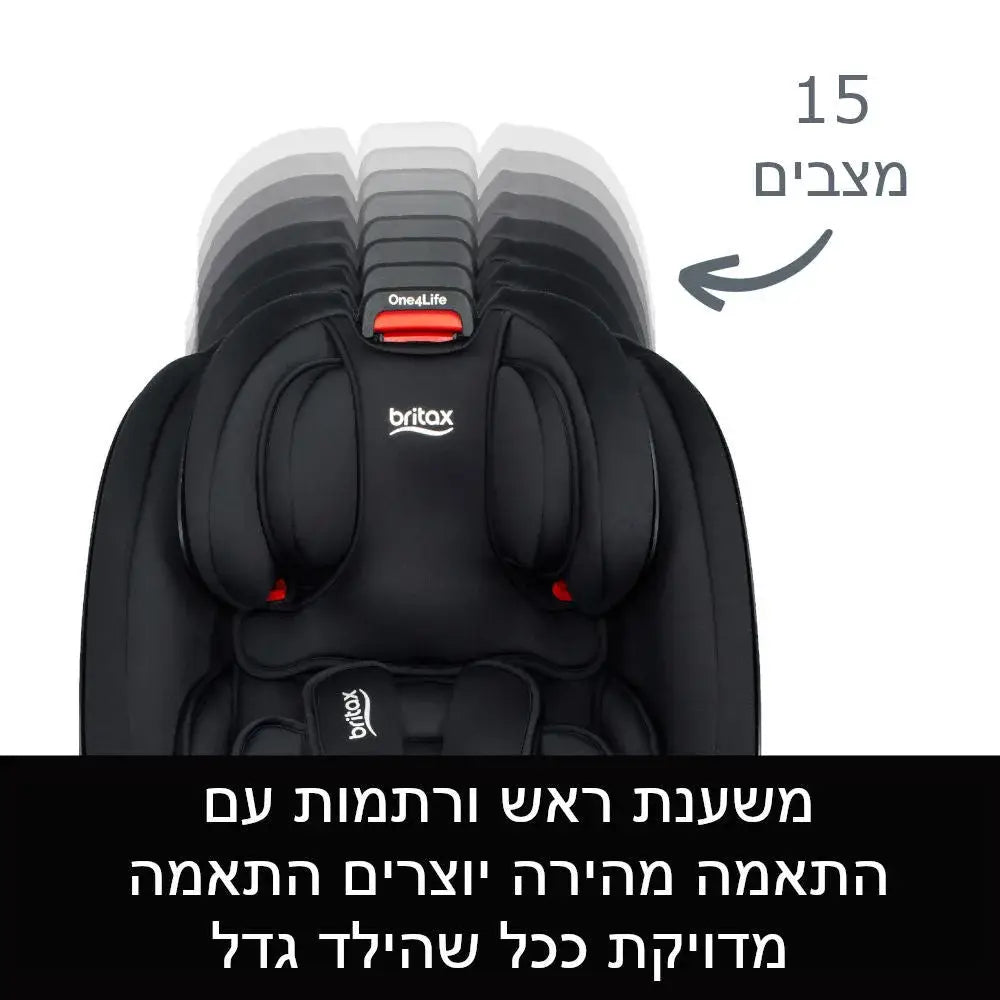 כיסא בטיחות One4Life SafeWash Britax - התקנה פשוטה ובטוחה