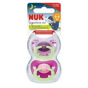 זוג מוצצים זוהרים בחושך 0-6 חודשים נייט NUK