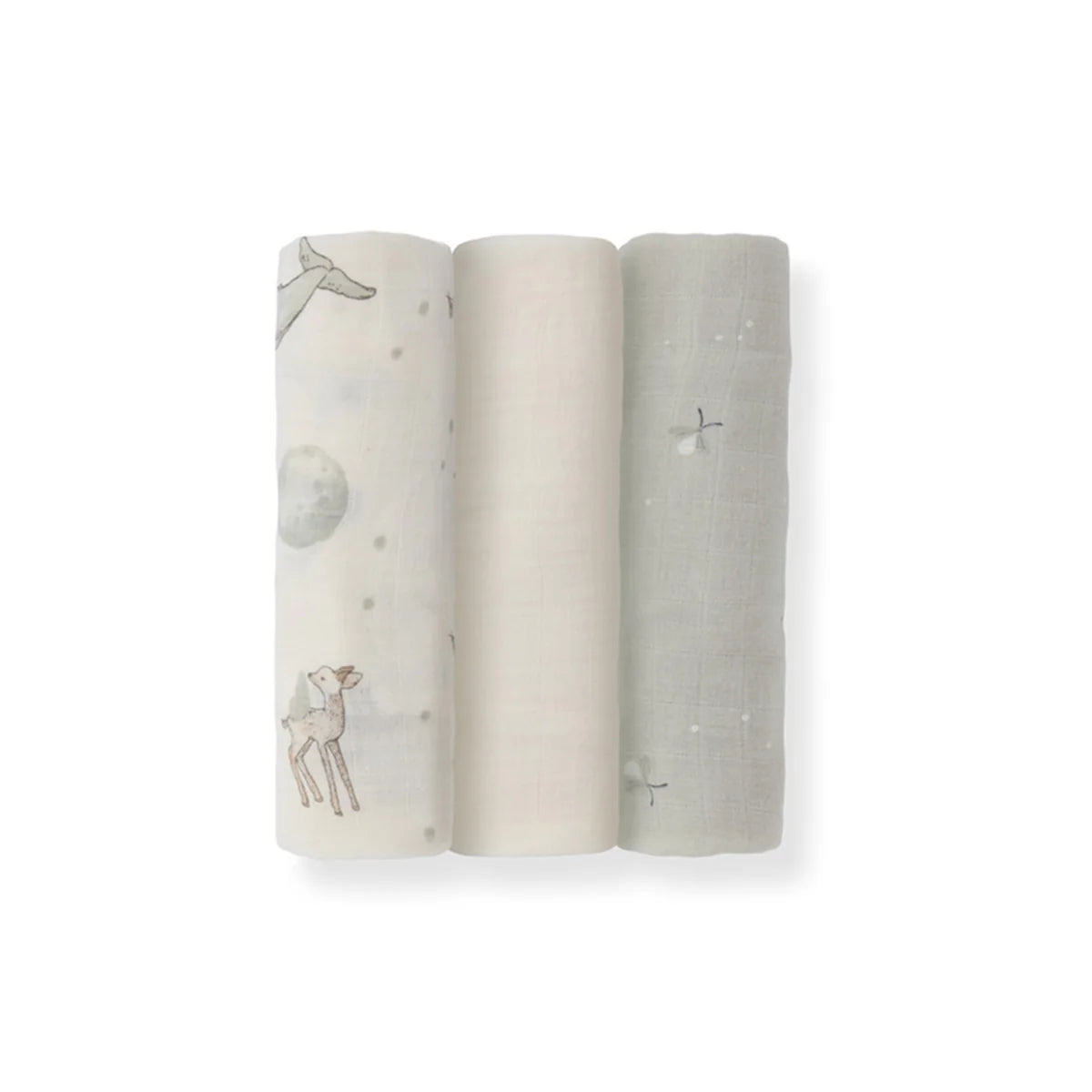שלישיית חיתולי מיני במבוק 60x60 ס''מ קולקציית Fairy Tales Nino - ליל כוכבים