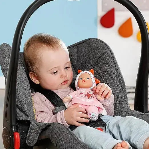 בובת בייבי בורן מלאך ורוד/תכלת 18 ס"מ עם רעשן (6)