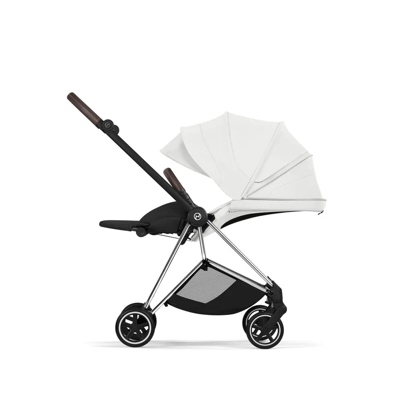עגלת תינוק סייבקס Off White Mios 4 שלדה כרום חום