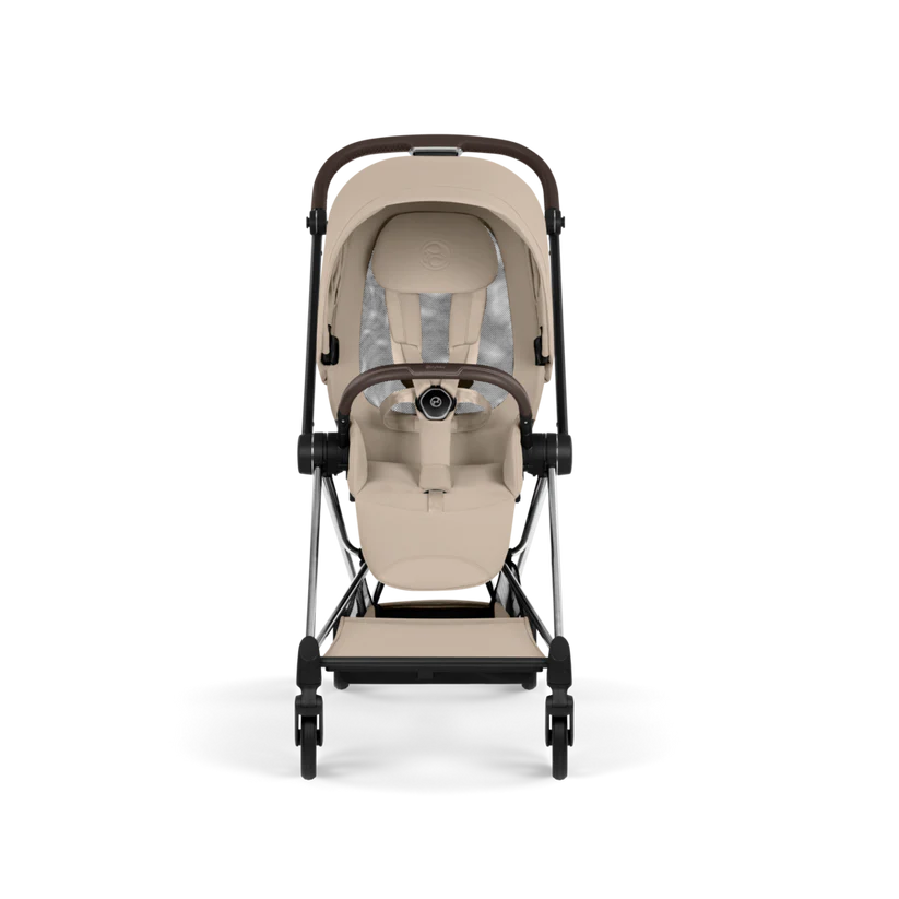 עגלת תינוק סייבקס Cozy Beige Mios 4 שלדה כרום חום