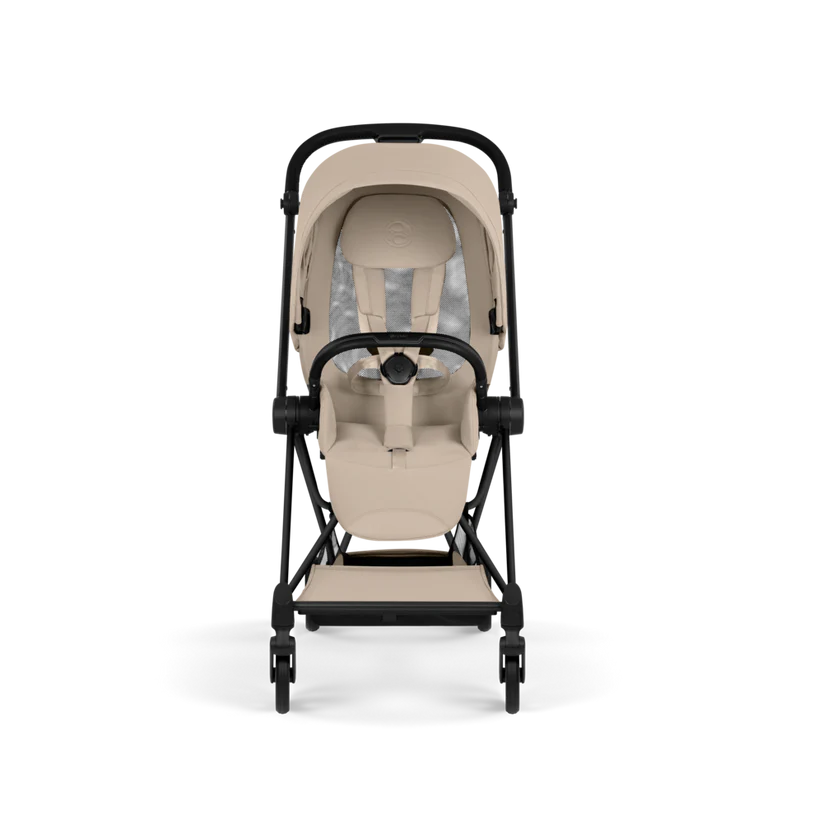 עגלת תינוק סייבקס Cozy Beige Mios 4 שלדה שחור מט