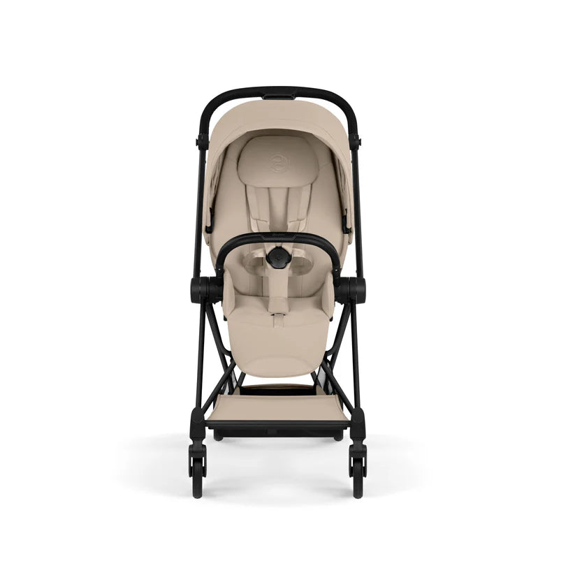 עגלת תינוק סייבקס Cozy Beige Mios 4 שלדה שחור מט