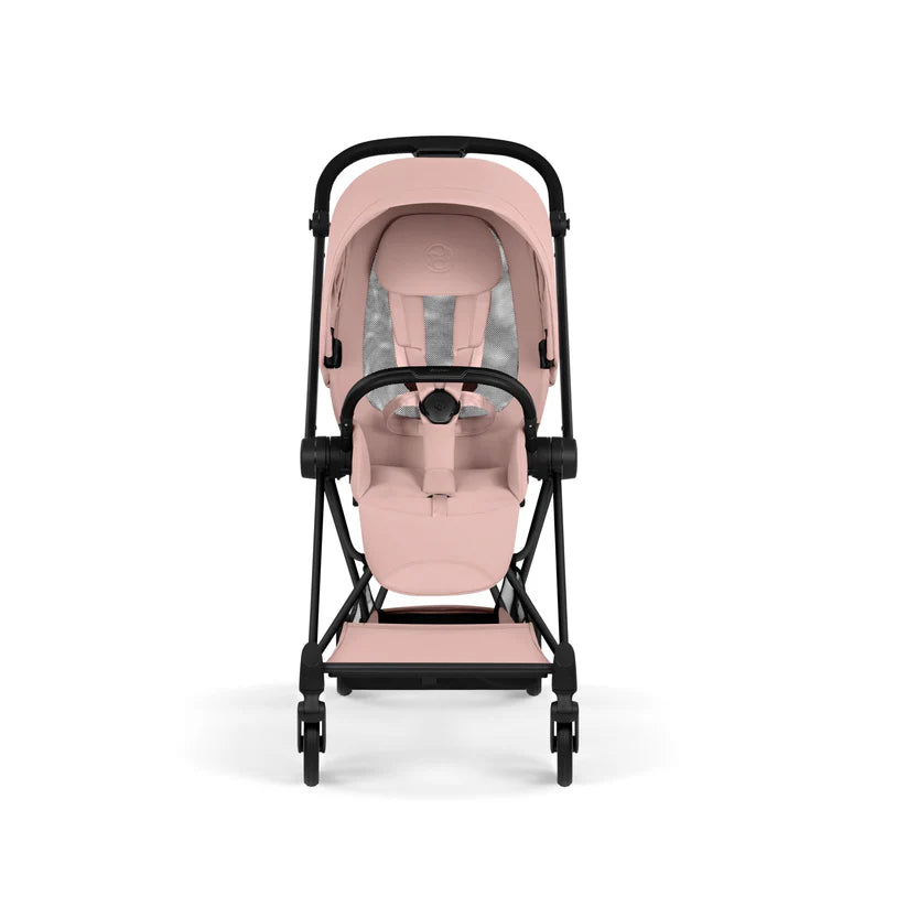עגלת תינוק סייבקס Peach Pink Mios 4 שלדה שחור מט